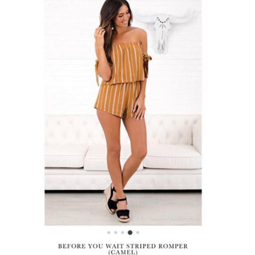 Brand New Striped Romper